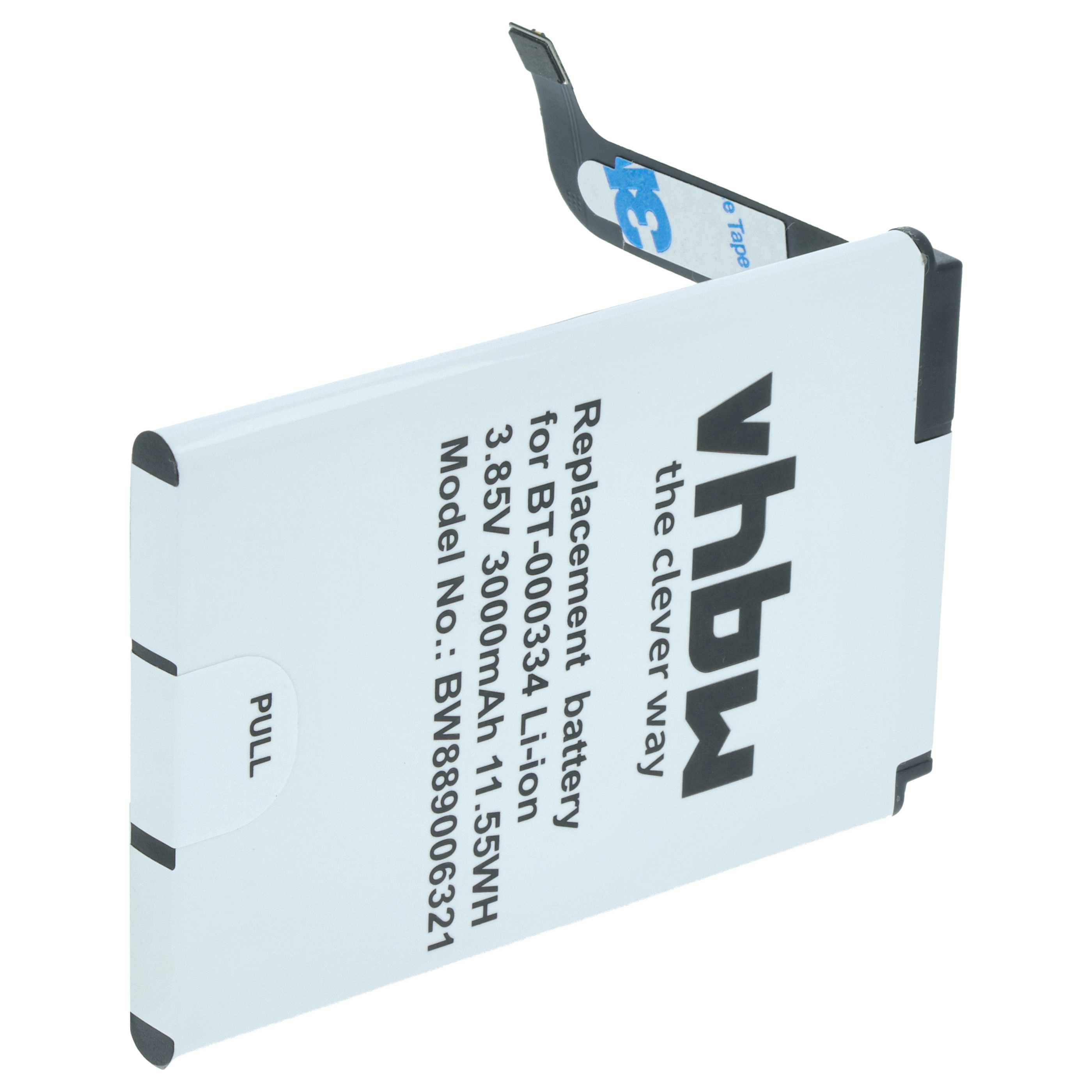 Ersatzbatterie für BT00033A Lithium-Ionen-Akku, 3,85V, 3000mAh, 11,55Wh, Modell: BW889006321.