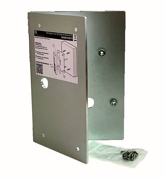 Metall-Türschlossblech-Set, enthält Befestigungsmaterial und Installationsanleitung.