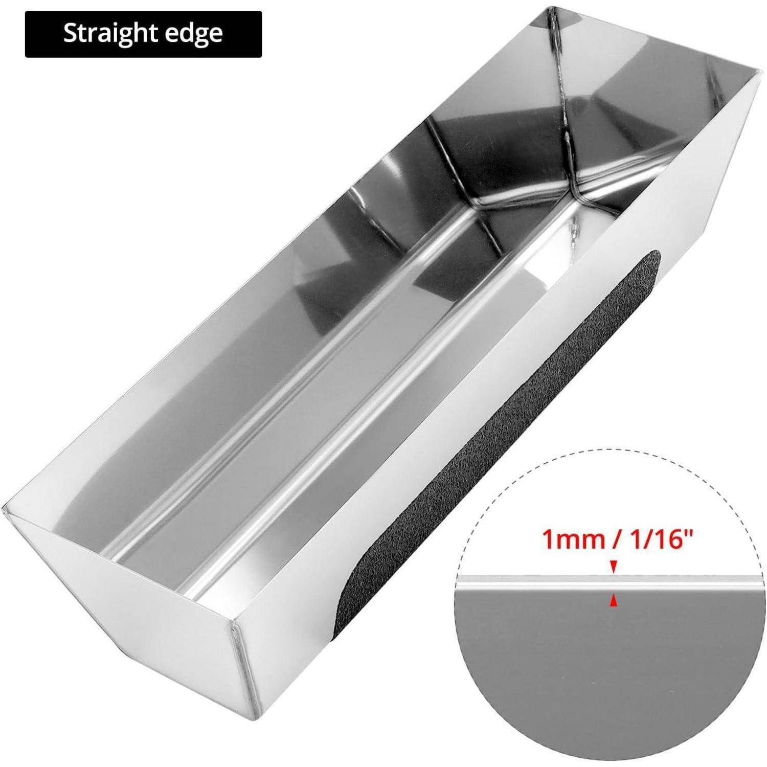 Spachtelkasten Edelstahl 30,5 cm rechteckig Antirutschpad