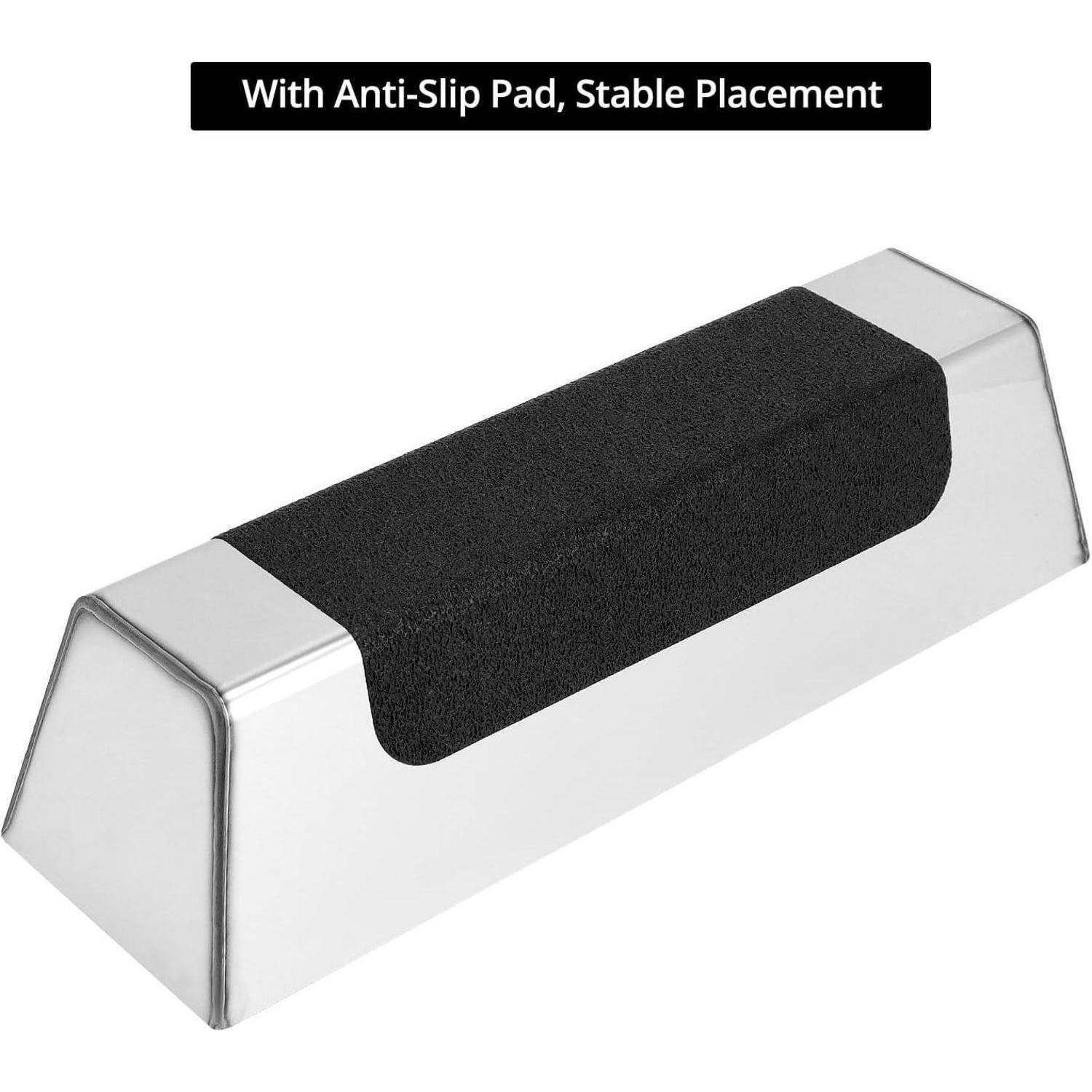 Spachtelkasten Edelstahl 30,5 cm rechteckig Antirutschpad