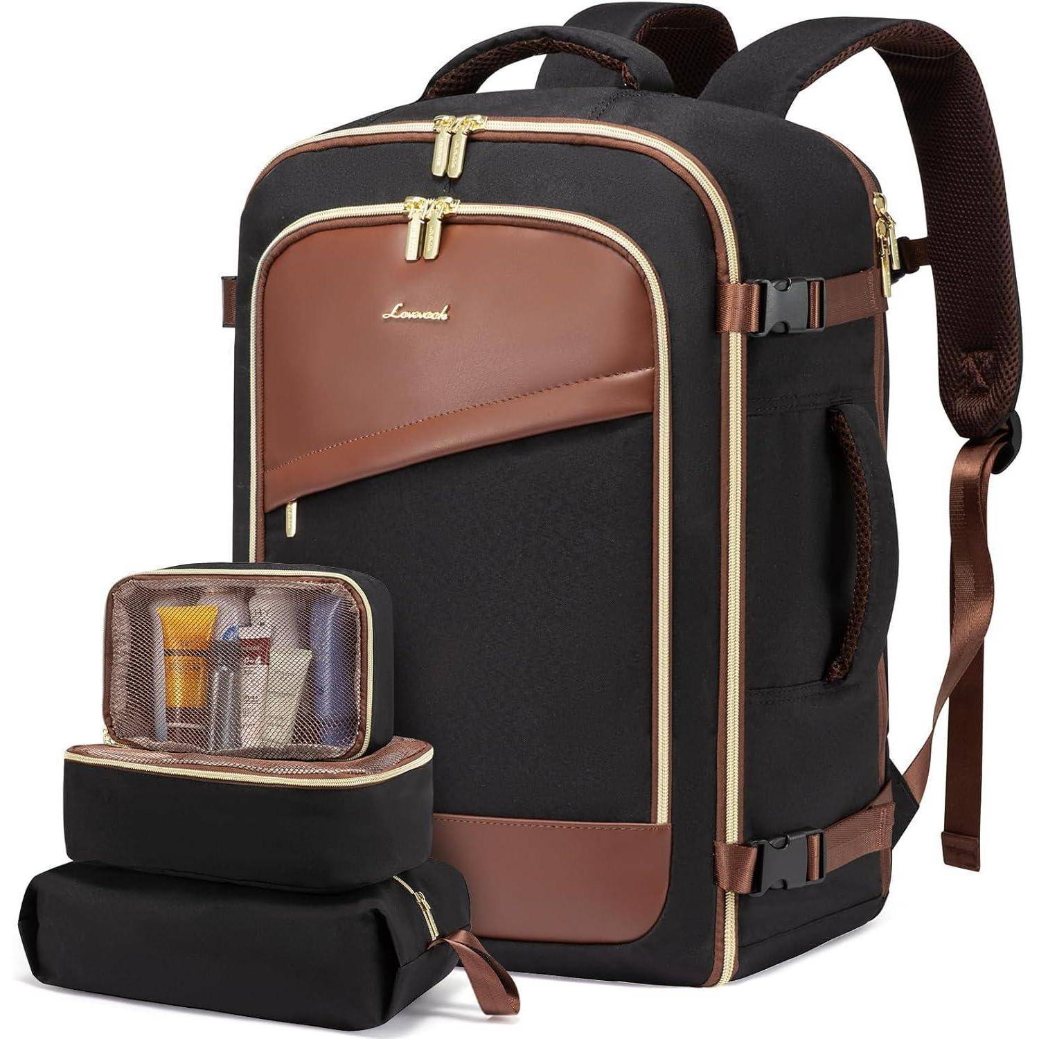 Handgepäck Rucksack 40L Reiserucksack, Laptopfach, USB-Ladeanschluss