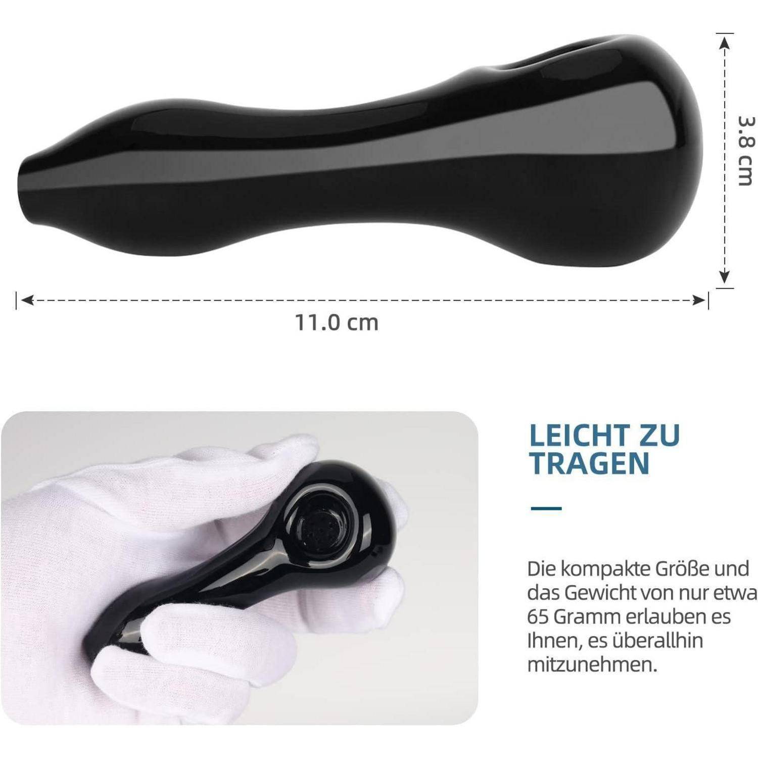 Glaspfeife handgefertigt hitzebeständig geruchlos Geschenk Vater
