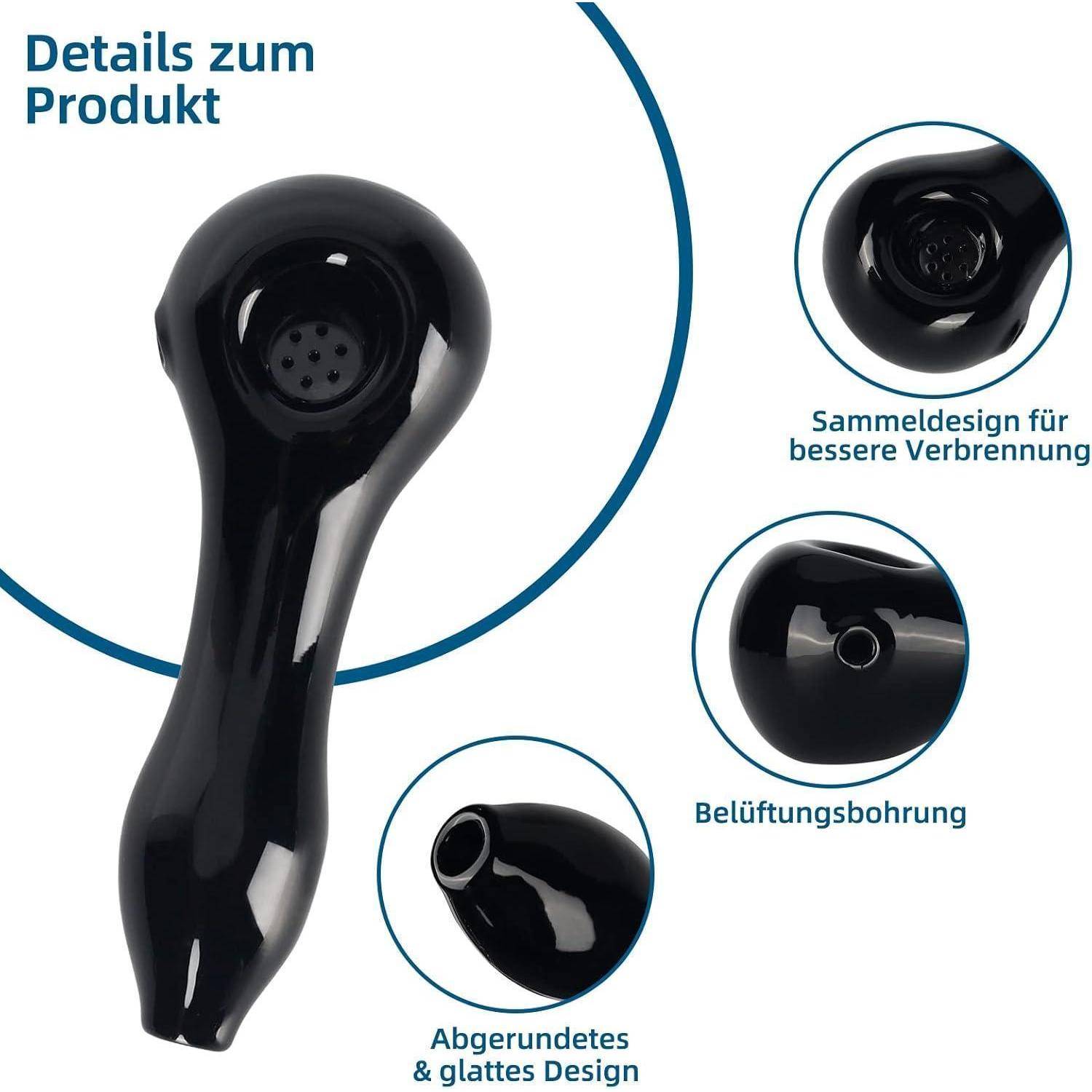 Glaspfeife handgefertigt hitzebeständig geruchlos Geschenk Vater