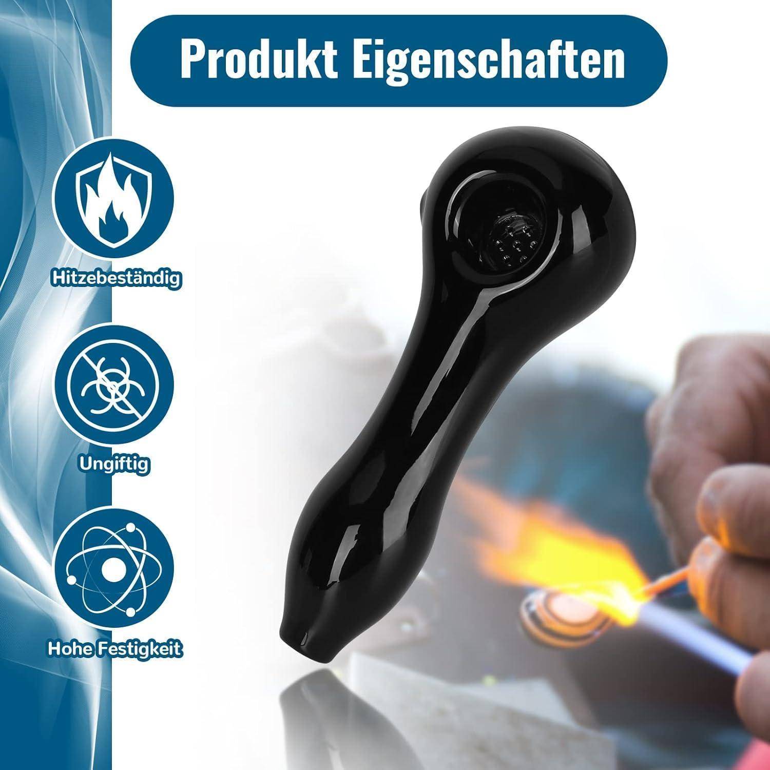 Glaspfeife handgefertigt hitzebeständig geruchlos Geschenk Vater