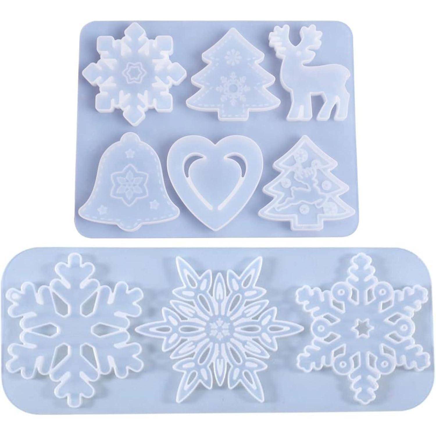 Weihnachten Silikonform Schneeflocke Harz Backformen Werkzeuge - 2