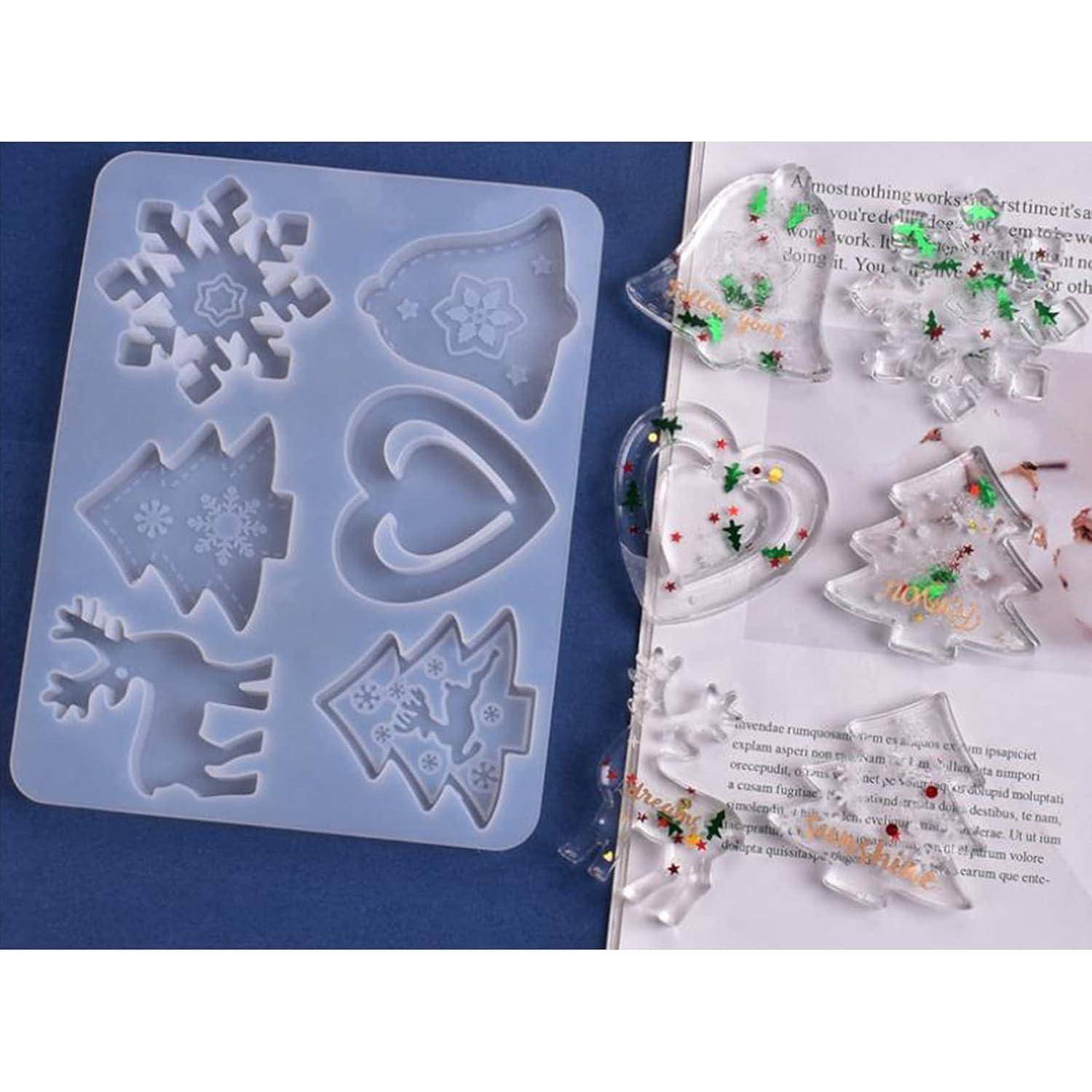 Weihnachten Silikonform Schneeflocke Harz Backformen Werkzeuge - 2