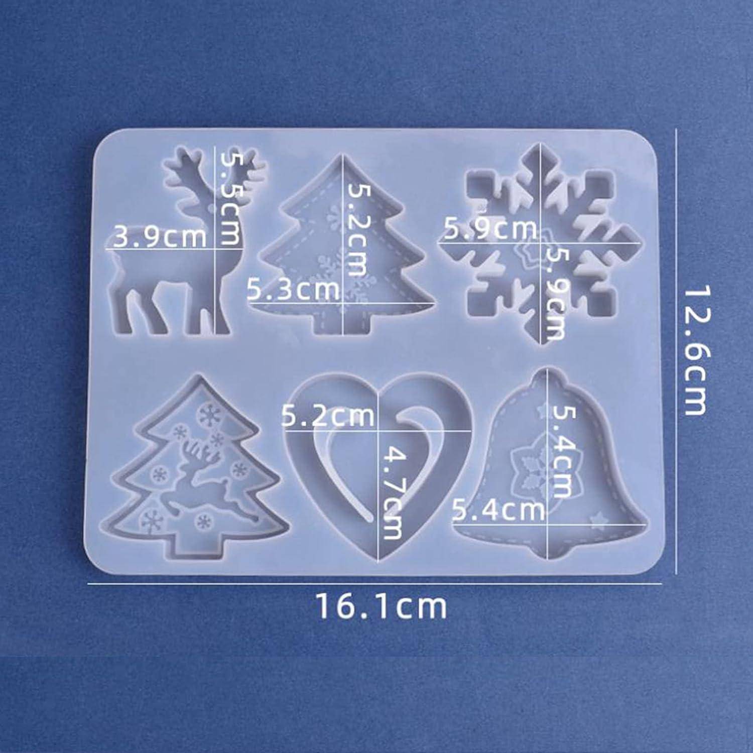 Weihnachten Silikonform Schneeflocke Harz Backformen Werkzeuge - 2