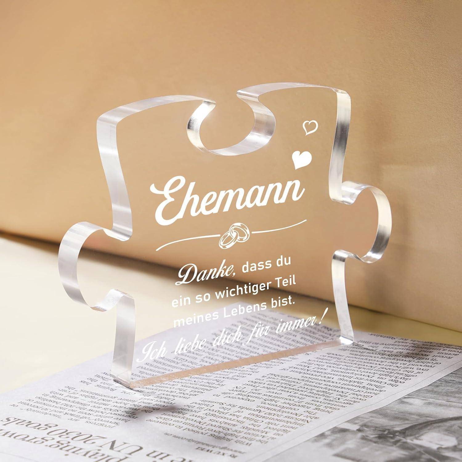 Geschenk Ehemann Acryl Puzzle Sinnvolle Geschenke Männer Liebe Dich