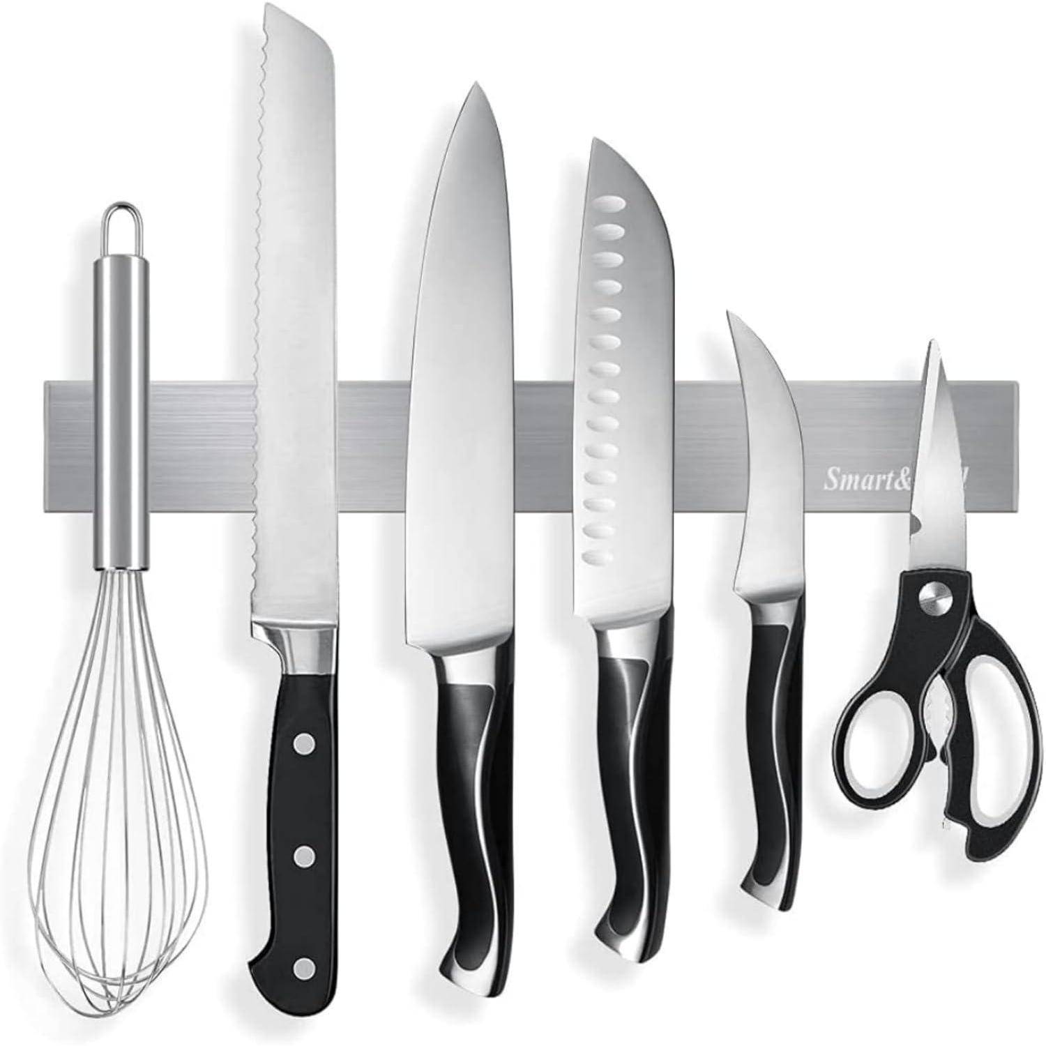 Moderne Magnetleiste Messer selbstklebend 30cm Edelstahl Stark