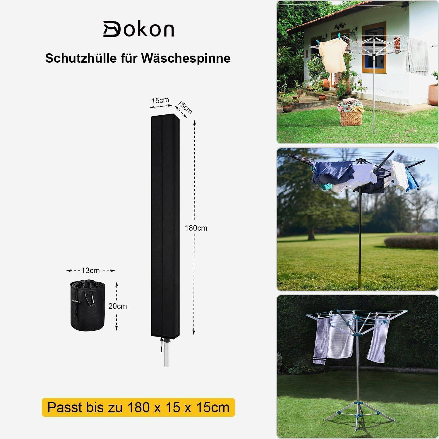 Schutzhülle für Wäschespinne Winterfest Wetterfest 420D Oxford