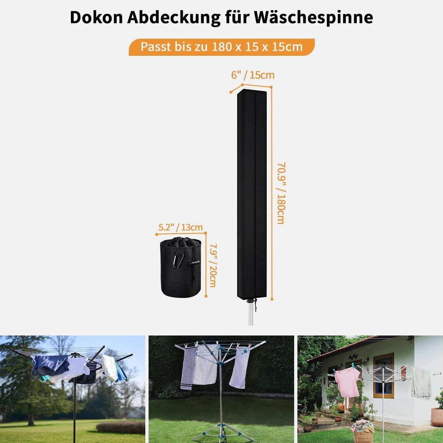 Wäschespinne Schutzhülle 600D Oxford Gewebe UV Beständig