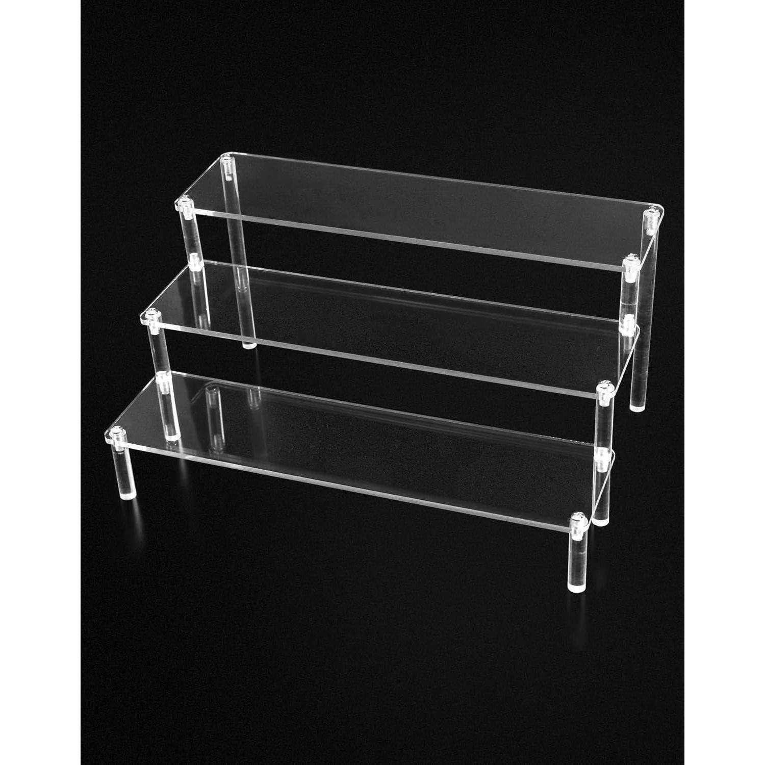 3-Stufig Acryl Display Ständer Transparent 30x21x15cm Figuren Schmuck