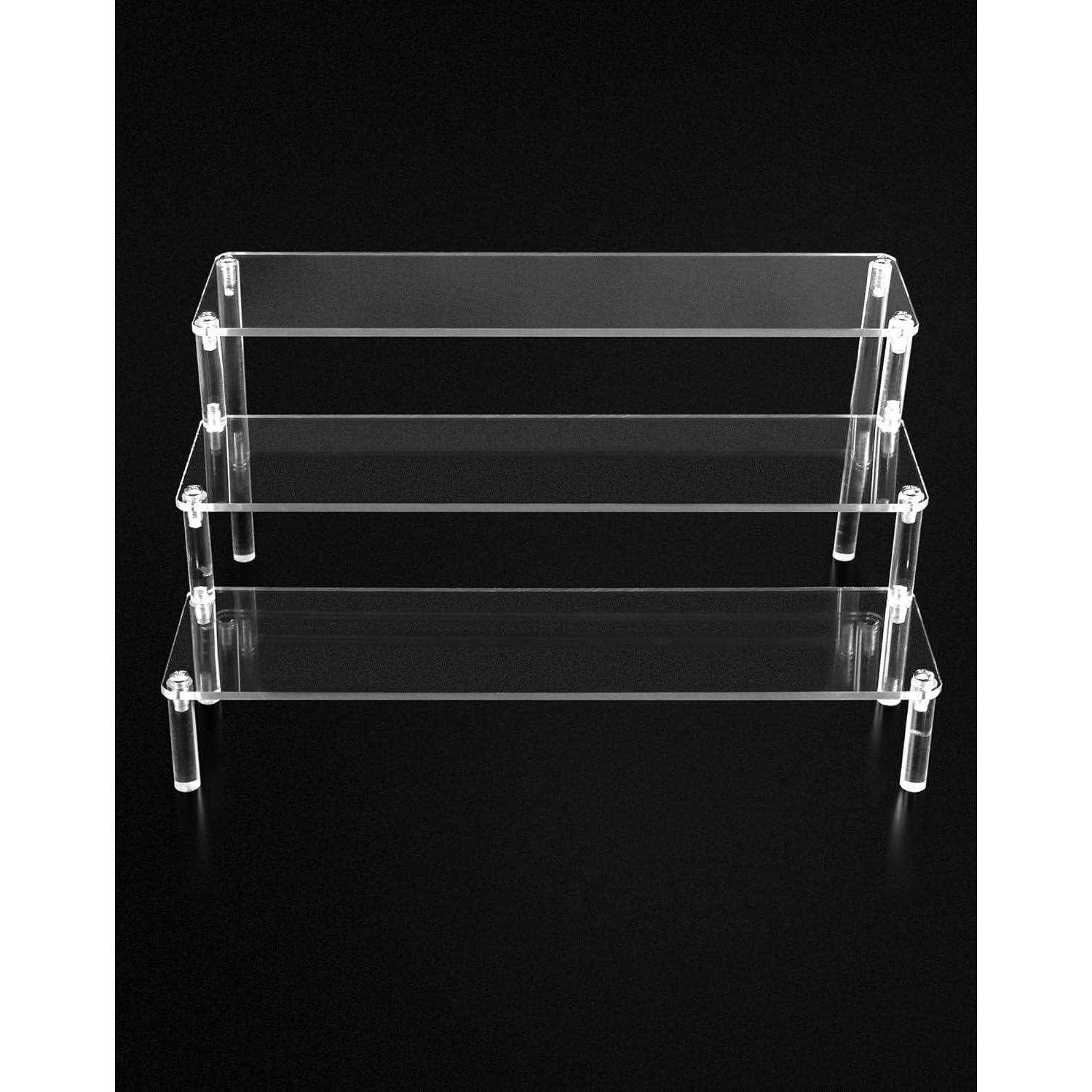 3-Stufig Acryl Display Ständer Transparent 30x21x15cm Figuren Schmuck