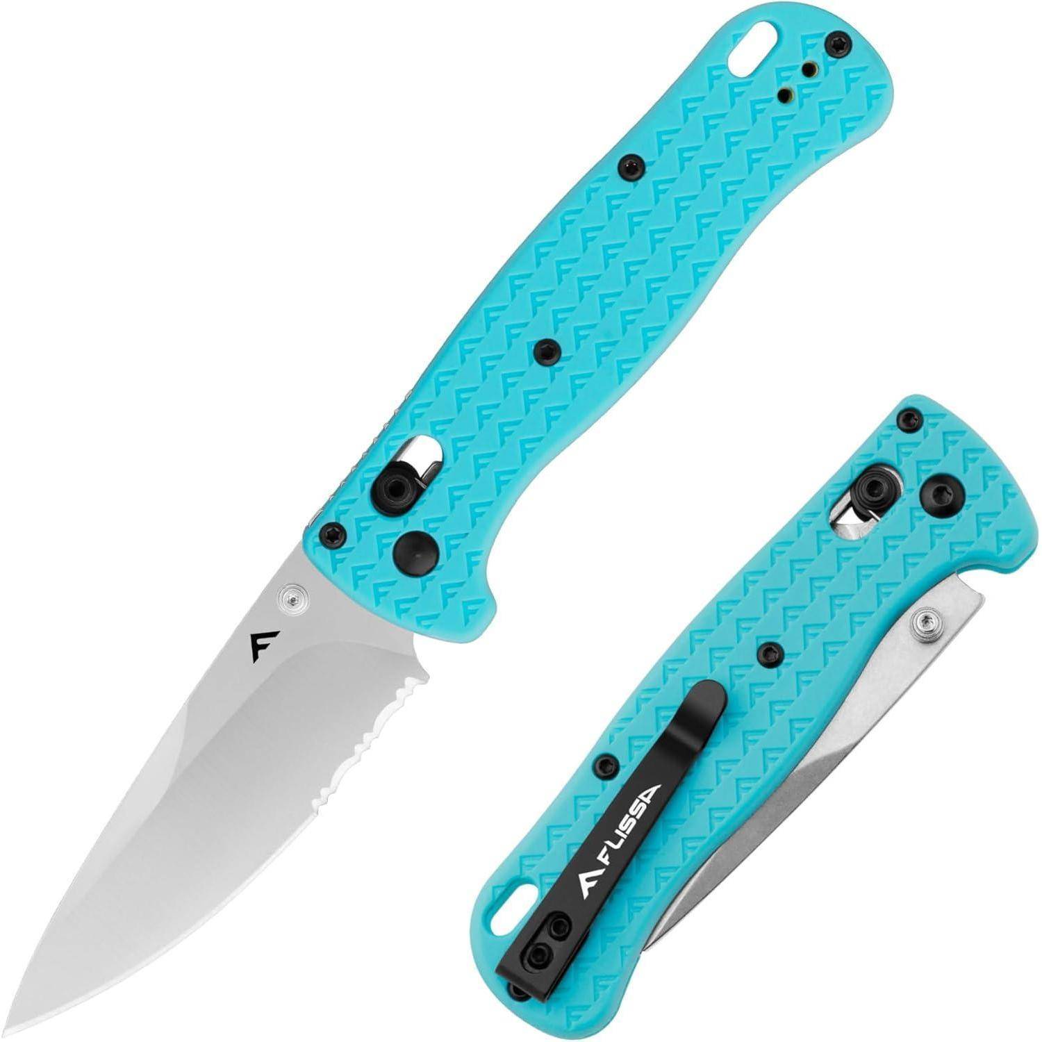 Klappmesser AUS-8 Edelstahl Outdoor Survival Taschenmesser Blau