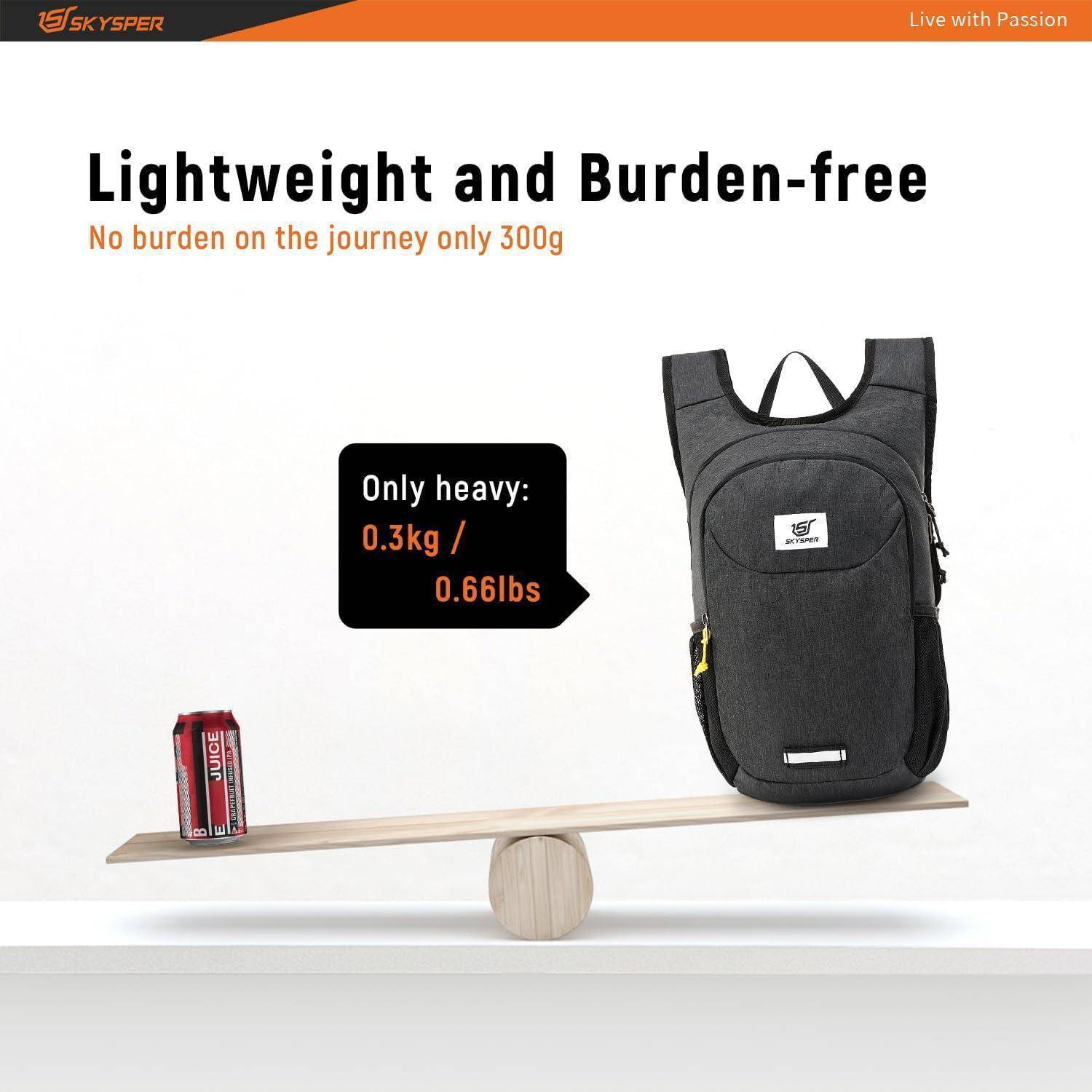 „Leicht und lastenfrei: Keine Last auf dem Weg, nur 300g