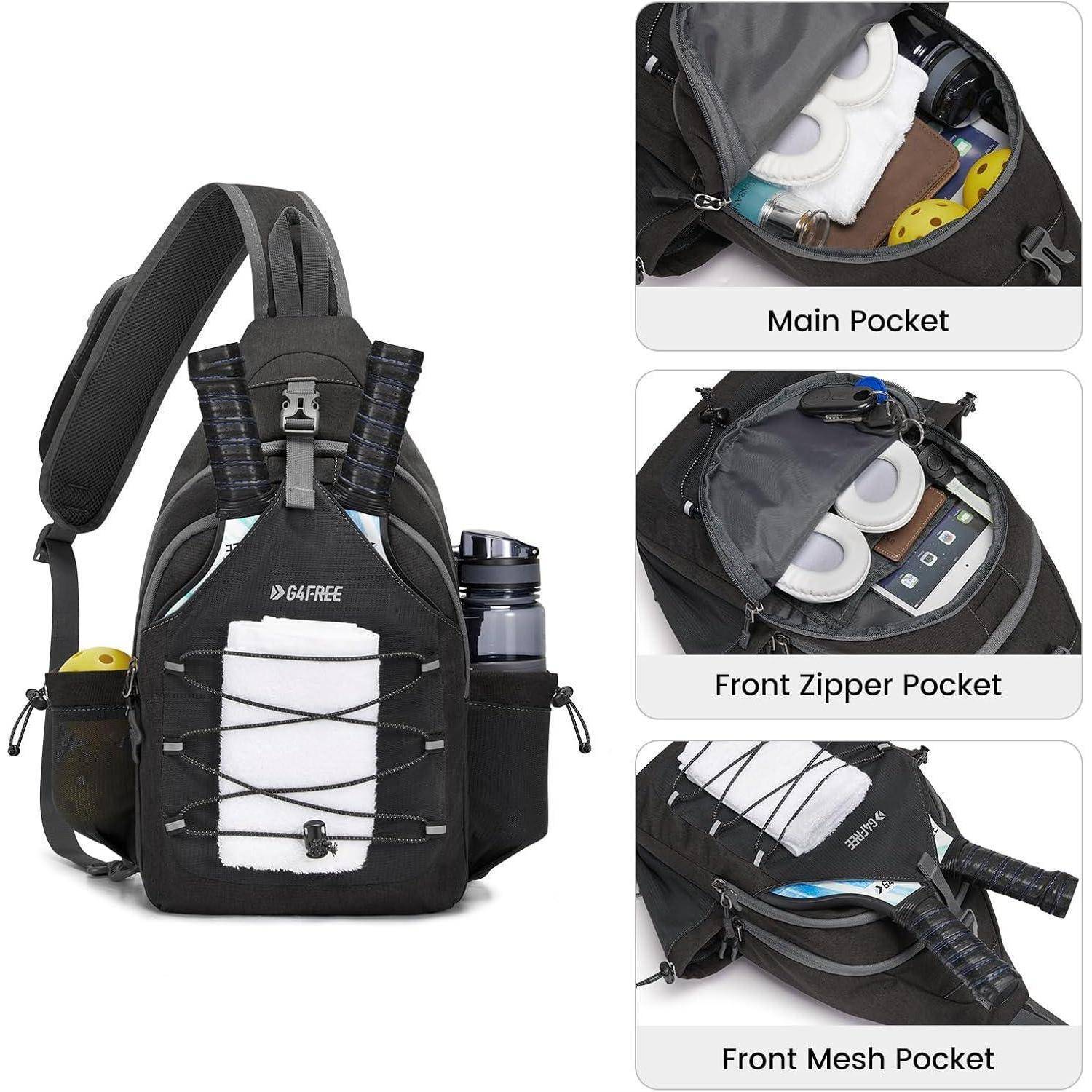 Sport-Schultertasche Pickleball Tennis Slingbag für Herren und Damen