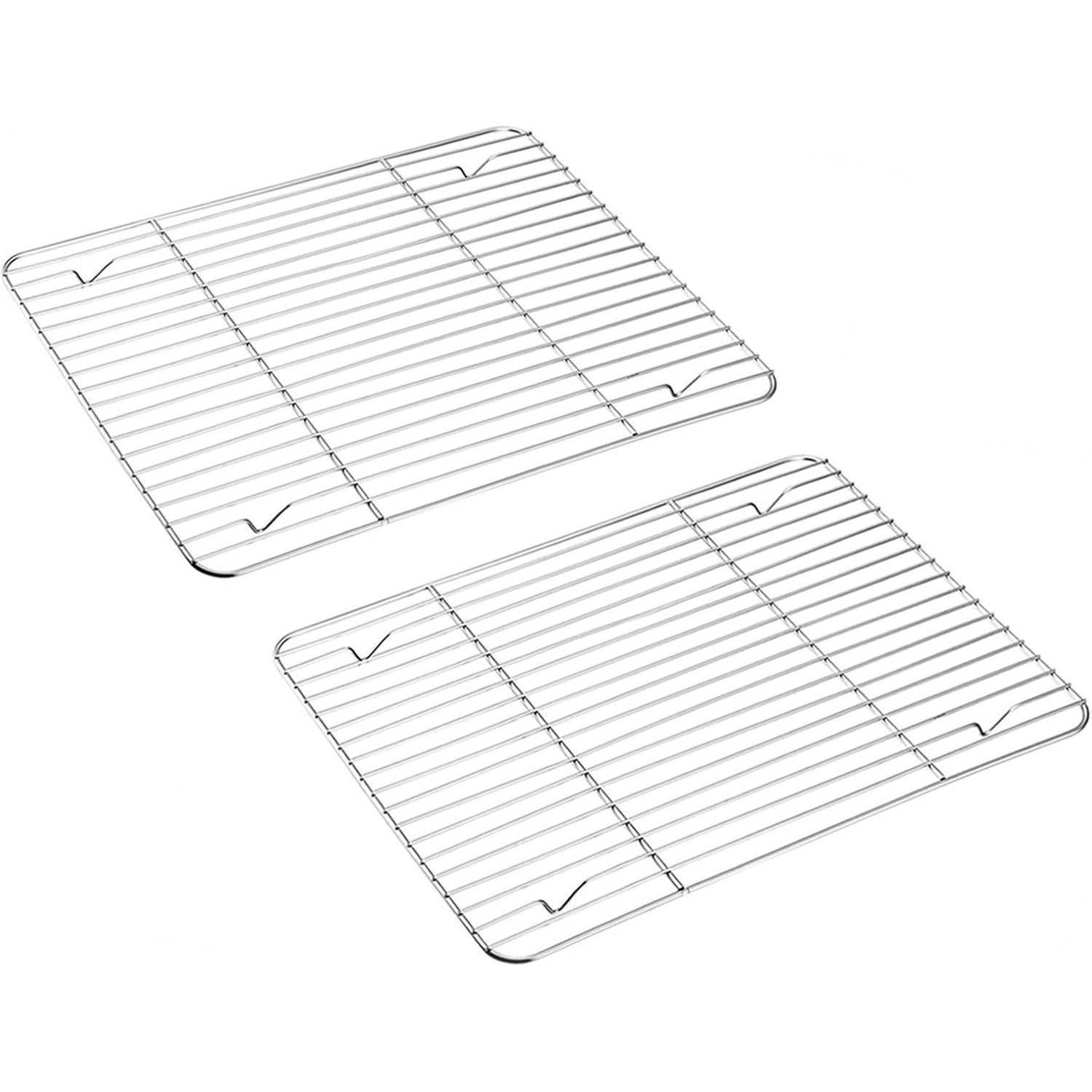 Abkühlgitter 2er-Set Edelstahl Braten Backen Grillen Kühlen 29,7 x