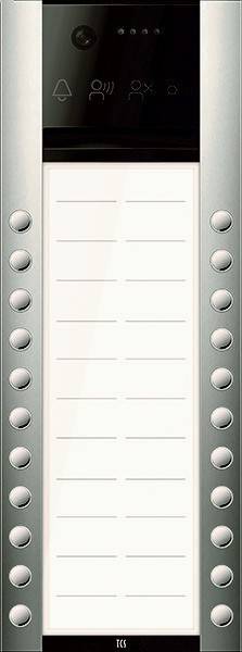 Eine leere Aufgabenliste mit zehn Zeilen, gerahmt von metallischen Tasten auf beiden Seiten.