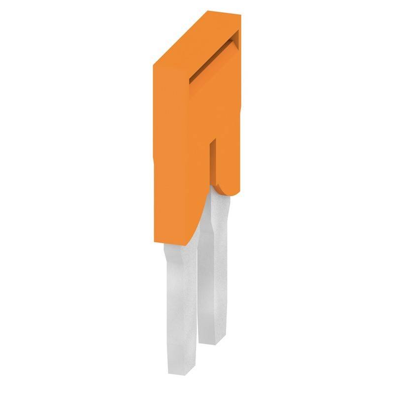 Ein orangefarbenes, dreidimensionales Symbol, das einem stilisierten Buchstaben 'A' ähnelt, mit zwei weißen Beinen, die nach unten reichen.