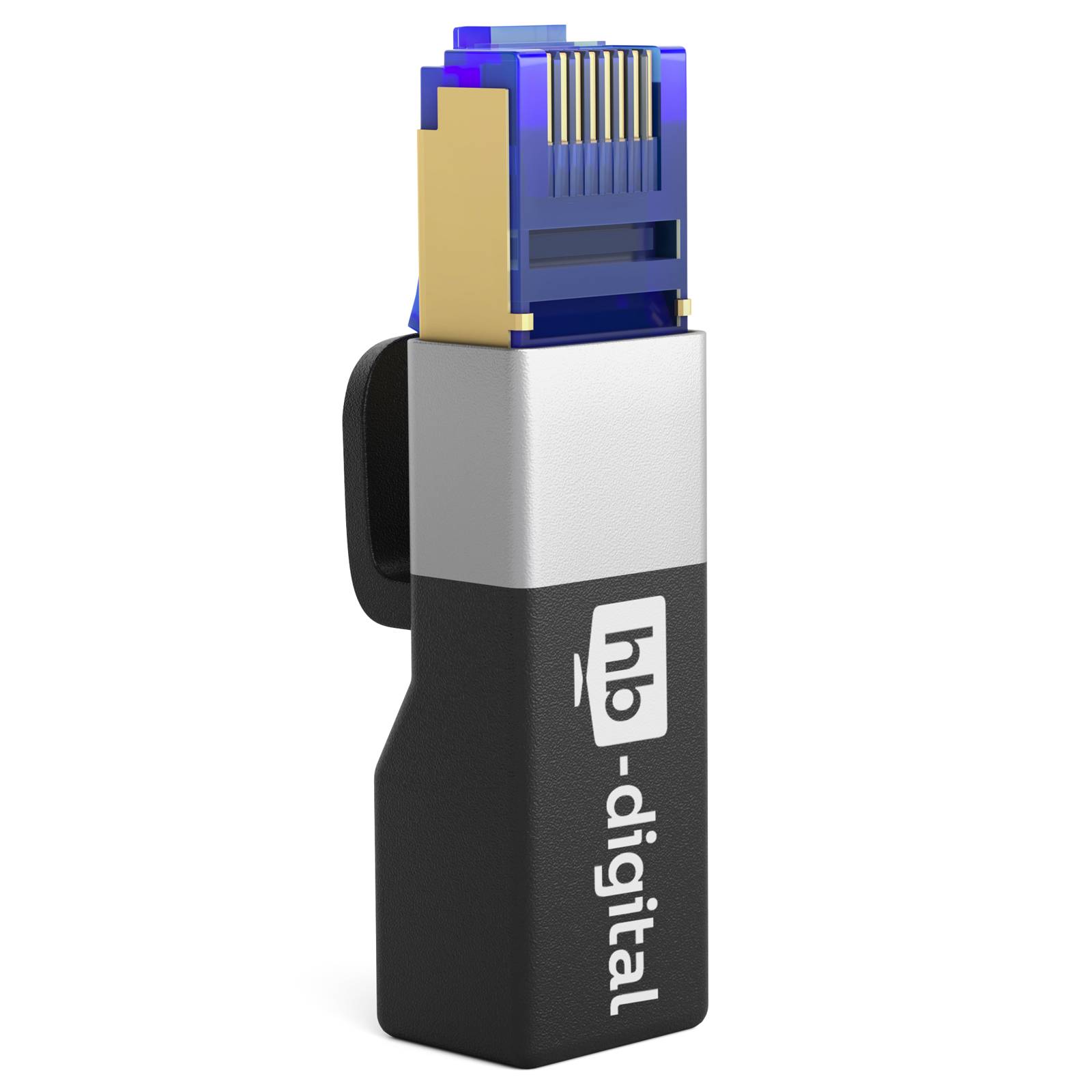 hb-digital USB C Netzwerkadapter RJ45 Stecker Buchse 1Gbps USB 3.0