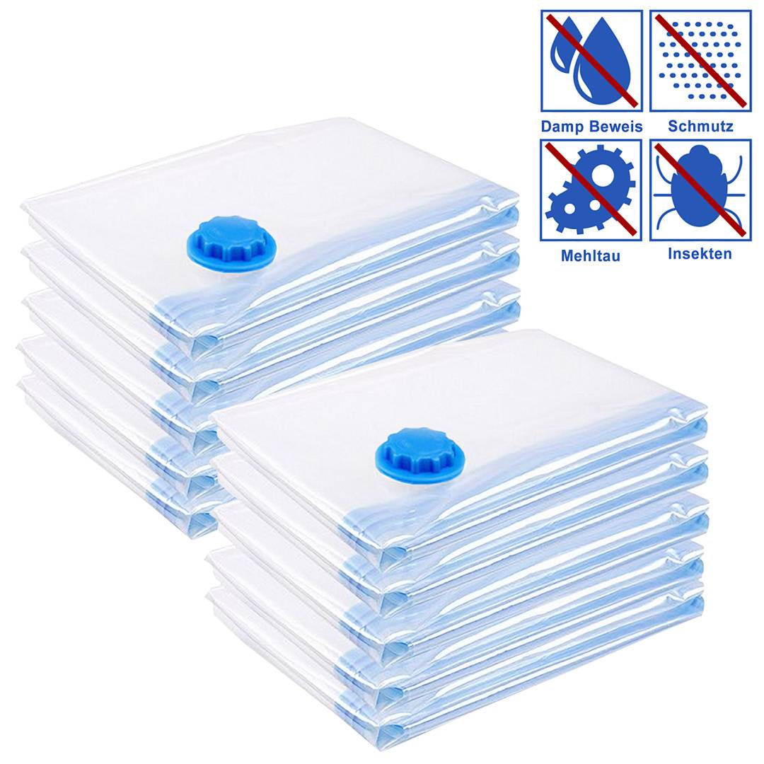10x 40*60cm Vakuumbeutel Aufbewahrungsbeutel Vakuum Vacuum Beutel für Kleidung Betten