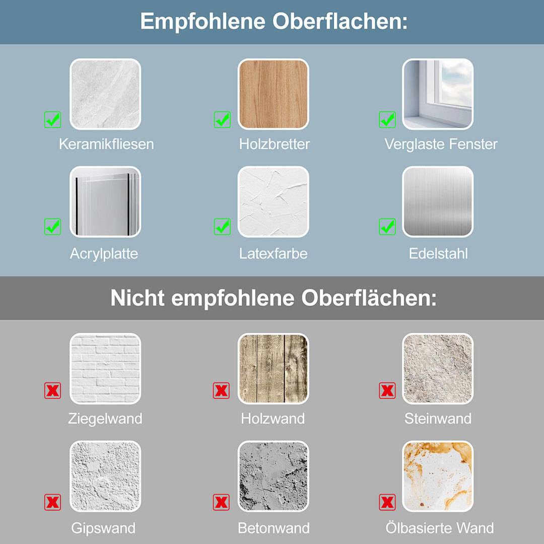 Fliesenaufkleber 30,5x30,5cm Fliesen-Folie 10 Stück Deko selbstklebende Klebefliesen Weiß für Küche Bad Wohnzimmer Zimmer