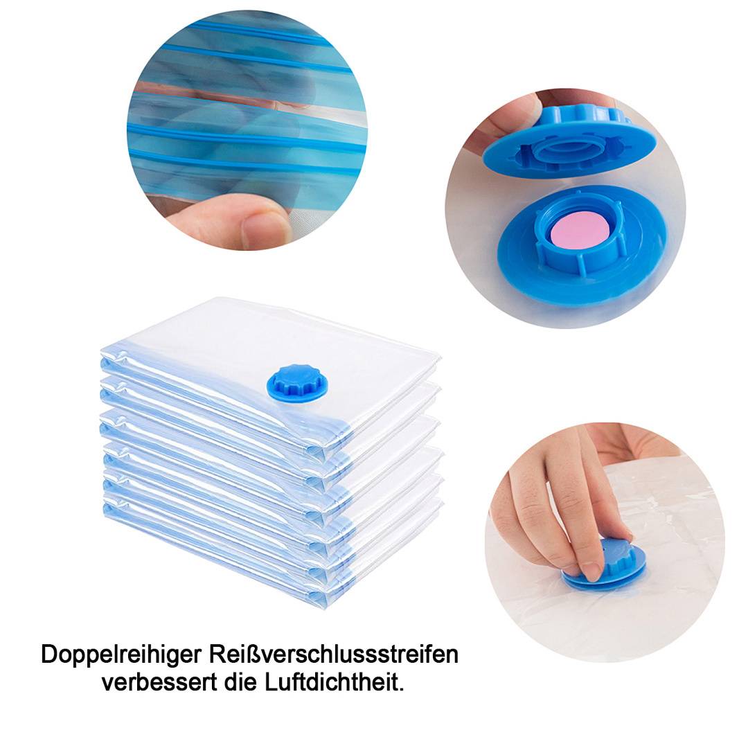 6x 40*60cm Vakuumbeutel Aufbewahrungsbeutel Vakuum Vacuum Beutel für Kleidung Betten