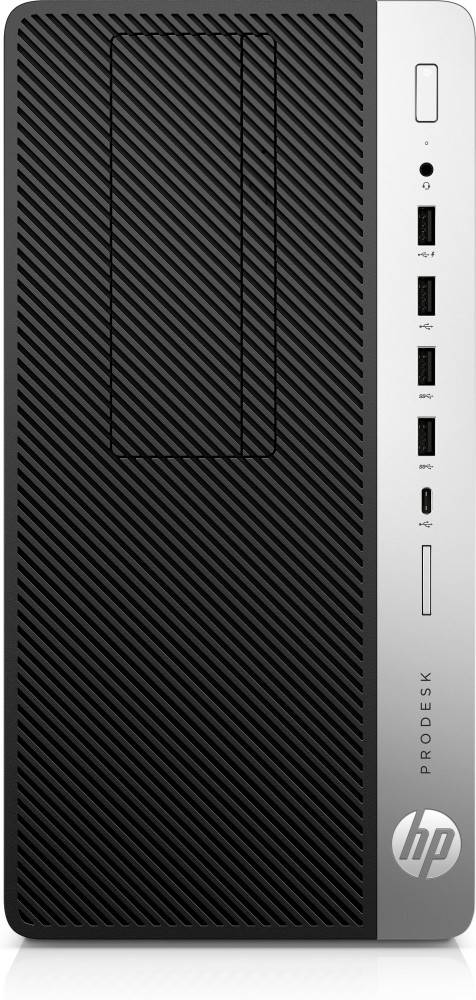 Eine Nahaufnahme der Frontblende eines Computergehäuses, die ein diagonales Streifenmuster und mehrere USB-Anschlüsse auf der rechten Seite zeigt.