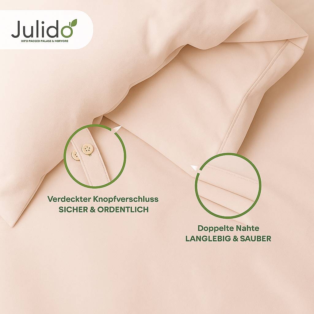 Julido Jersey Bettwäsche 135x200cm 100% Baumwolle weich atmungsaktiv Rosa Pink