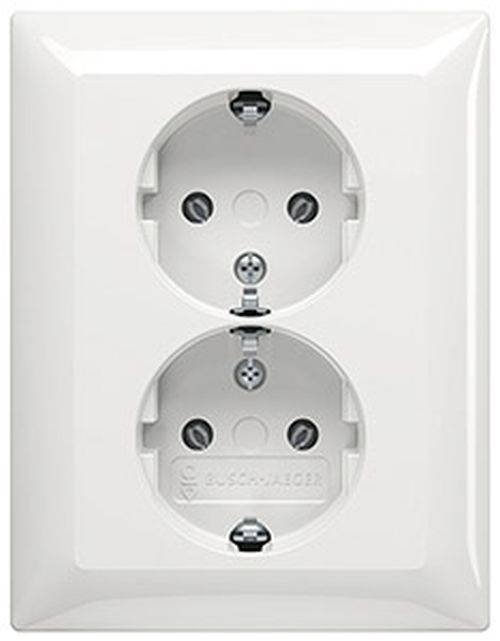 SCHUKO® Doppelsteckdose 202EUJ-914 alpinweiß IP20 2-polig 16A