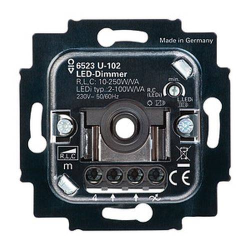 LED-Dreh-Dimmer-Einsatz 6523 U-102/2 VA- 100 VA