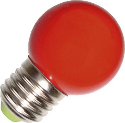 LED-Tropfenlampe E27 1W / 230V / rot