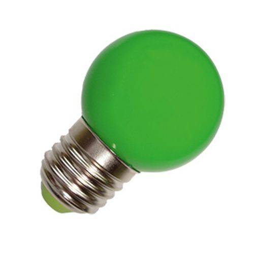 LED-Tropfenlampe E27 1W / 230V / grün