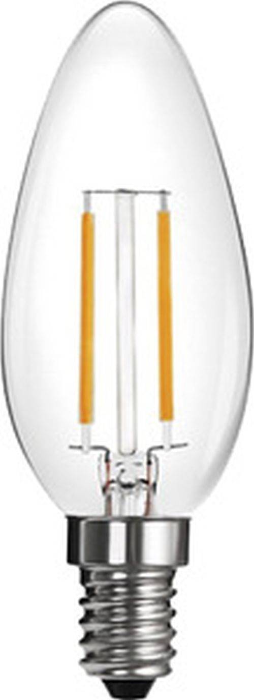 LED Kerzenform Fadenlampe 2W / E14 / 2700K / klar
