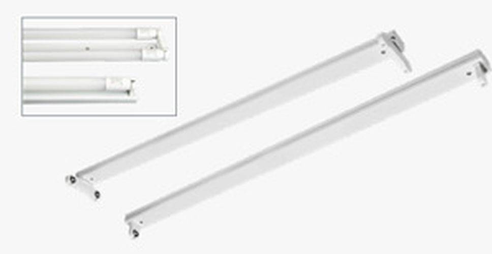 Lichtleiste für LED T8 81-1058 1-flammig, 1225x40x60mm