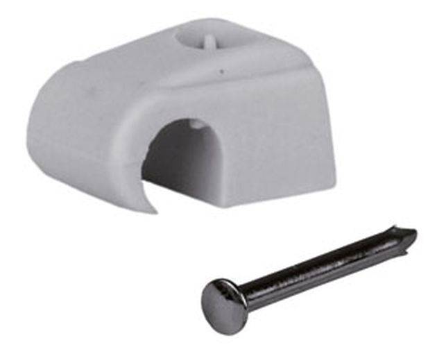 Nagelhaftclips 7-11mm grau Nagel 45mm VE100