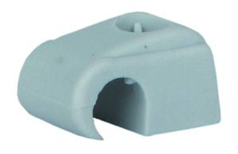 Nagelhaftclips 7-11mm grau ohne Nagel VE200