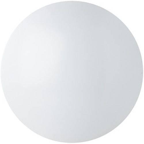 Ein schlichter weißer kugelförmiger Gegenstand vor einem weißen Hintergrund.