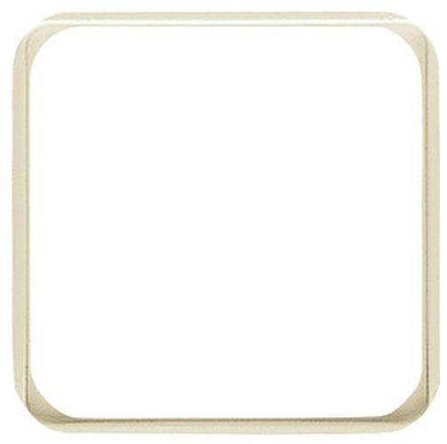 Ein einfacher, leerer, beiger Rahmen mit abgerundeten Ecken auf weißem Hintergrund.
