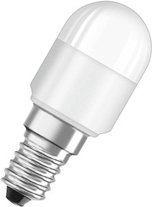 Eine Nahaufnahme einer LED-Glühbirne mit metallischer Schraubfassung und weißer, matter Kuppel, die energieeffiziente Beleuchtung repräsentiert.