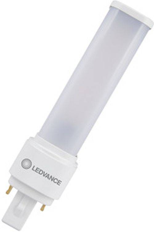 Eine weiße LED-Röhrenlampe mit einem kleinen sichtbaren Bereich ihrer Basis. Die Basis trägt das Logotext 'LEDVANCE'.
