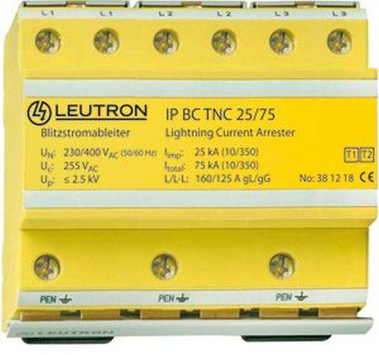 Kombi-Blitz-Überspannungsableiter Typ1+2 IP BC TNC 25/75 3-pol.