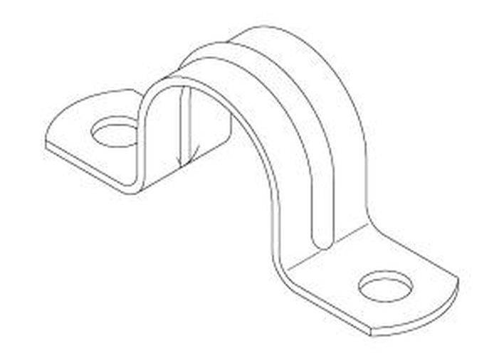 Metall-Panzerrohrschelle 115 03 35 M16 doppellappig, verzinkt VE100