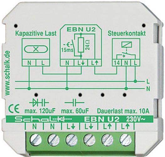 SCHALK Einschaltstrombegrenzer 230V AC / 10A / Doseneinbau EBN U2