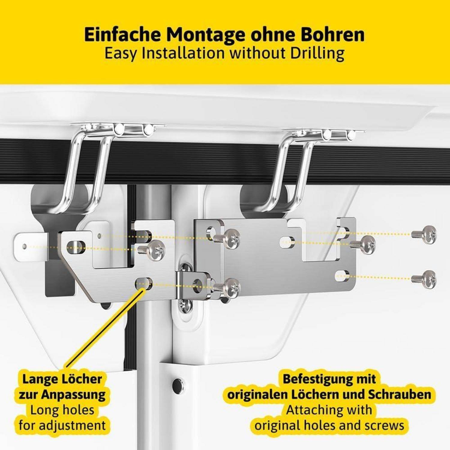 „Einfache Installation ohne Bohren