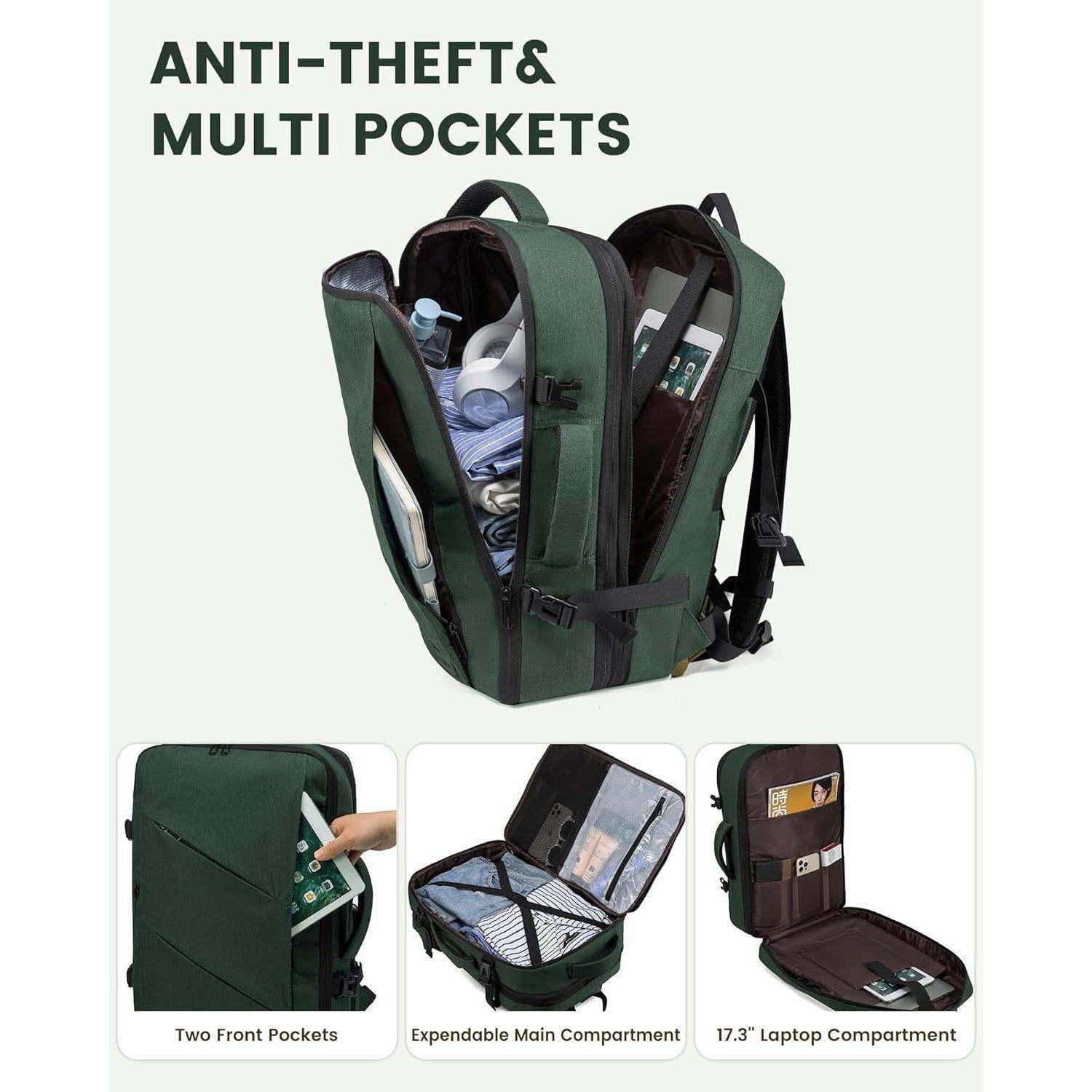 Reiserucksack Handgepäck Flugzeug Business Rucksack Damen Herren 17,3