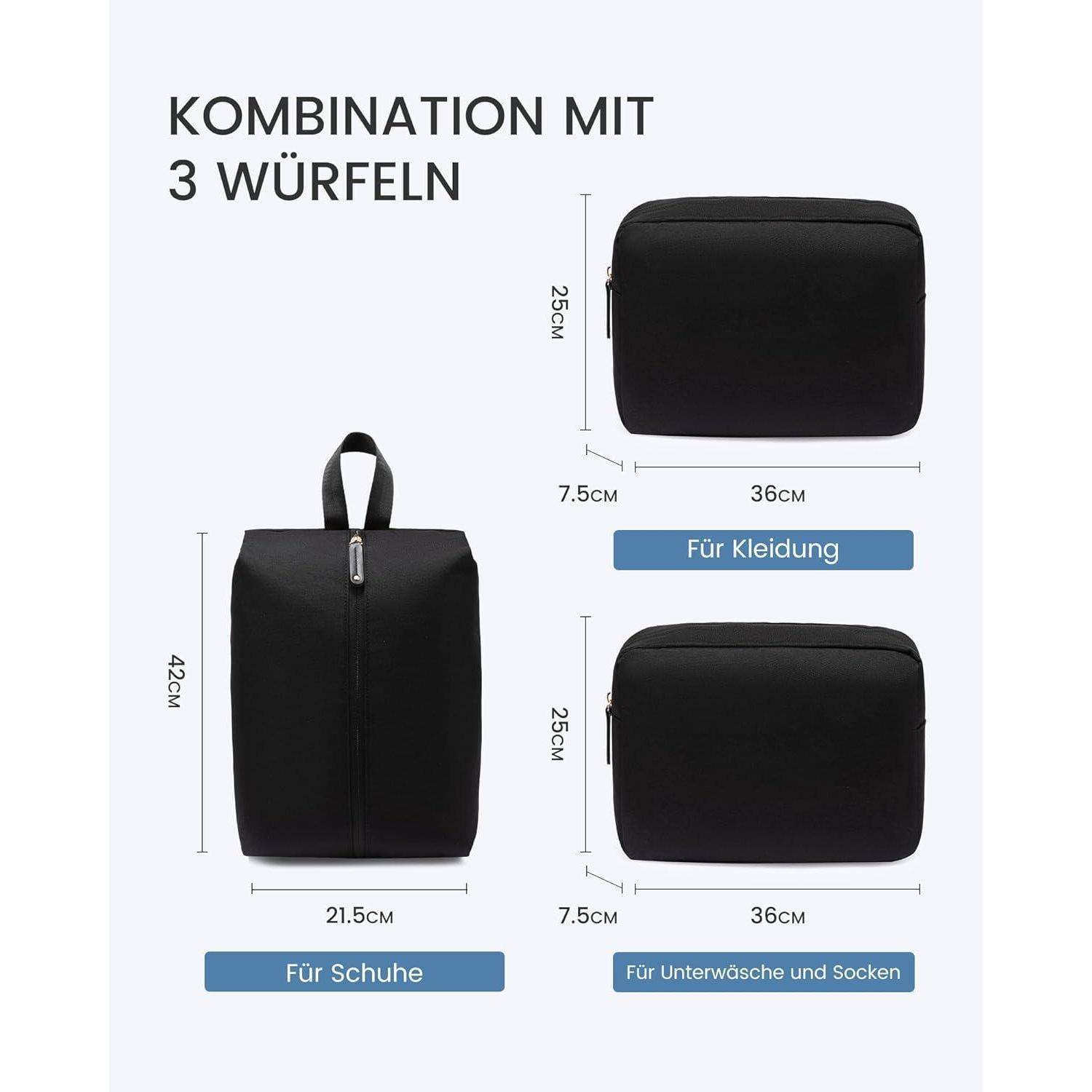 Handgepäck Rucksack 40L 17,3 Zoll Laptop Reise Weekender Business