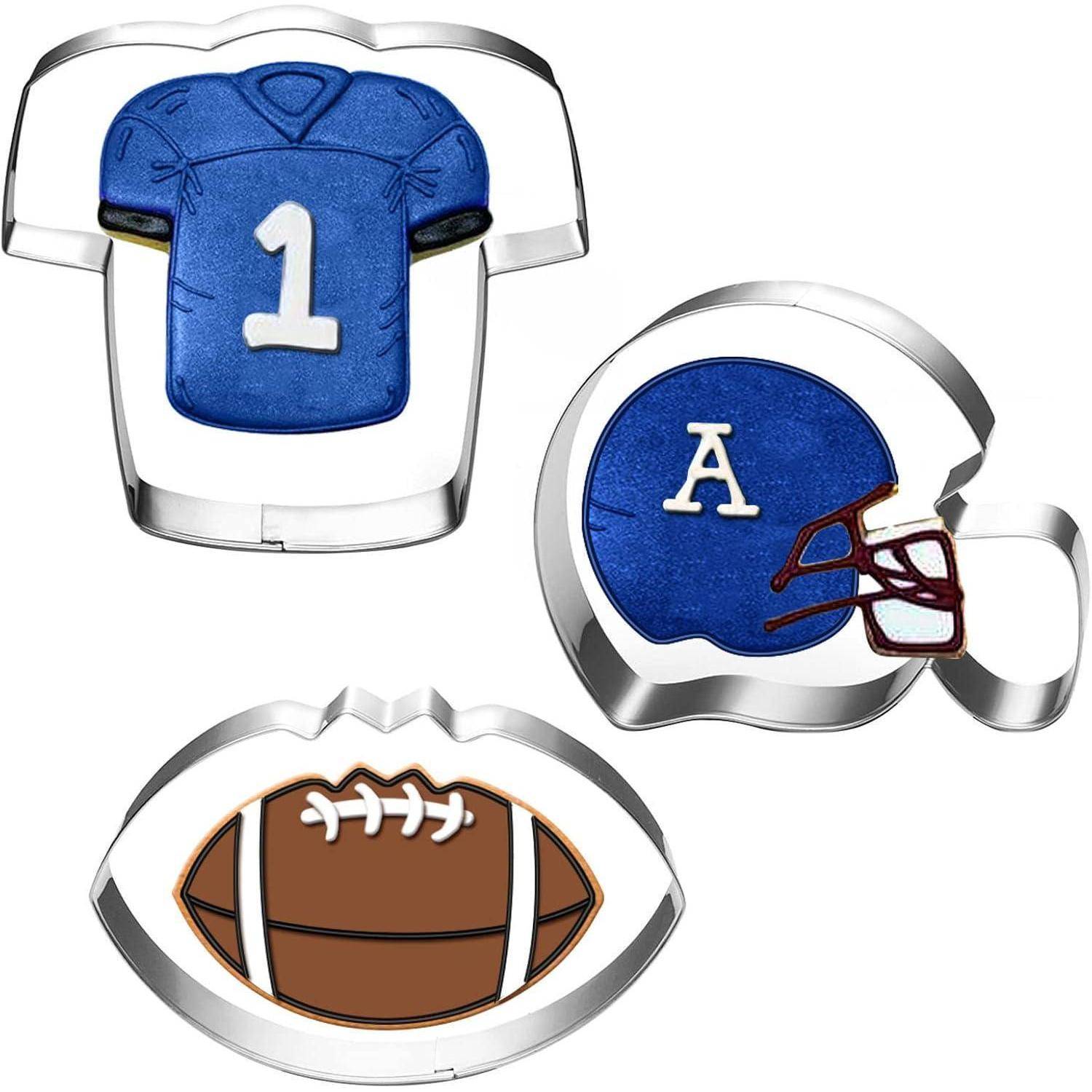 Ausstechformen American Football Set - 3-teilig - Fußball Helm und