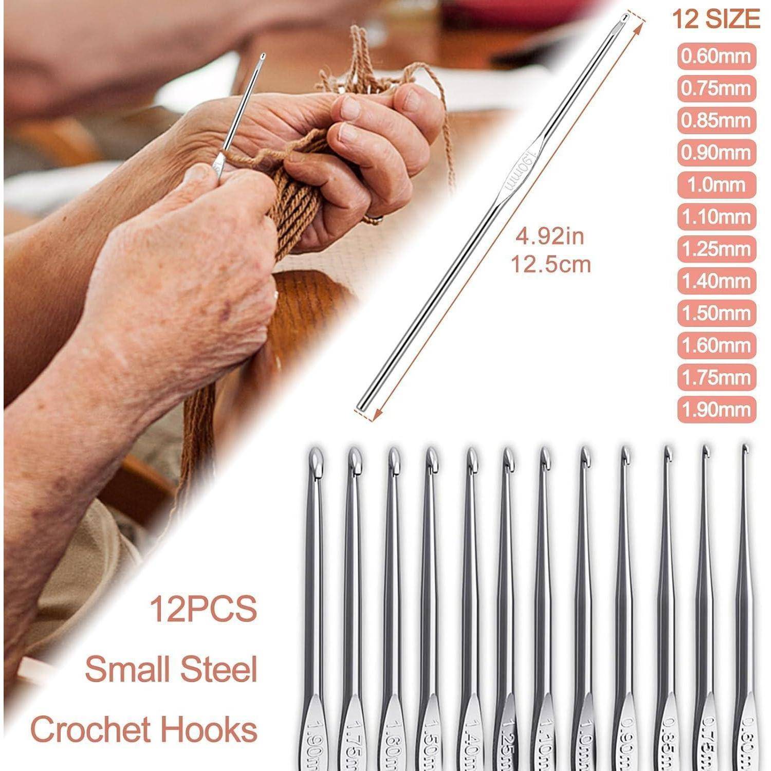 Häkelset für Anfänger, 58tlg. Rosa Katze HäkelnadelSet mit Weicher