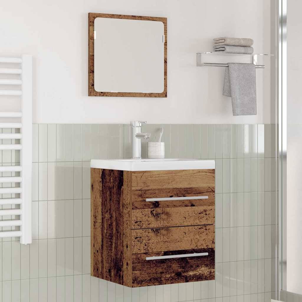 vidaXL Waschbeckenschrank mit Schubladen Braun 42 x 39 x 52 cm